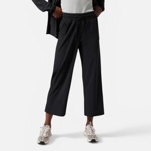 Athleta work from home pants wide leg cropped women’s size 8